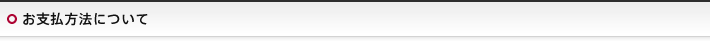 お支払方法について