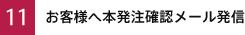 11)お客様へ本発注確認メール発信